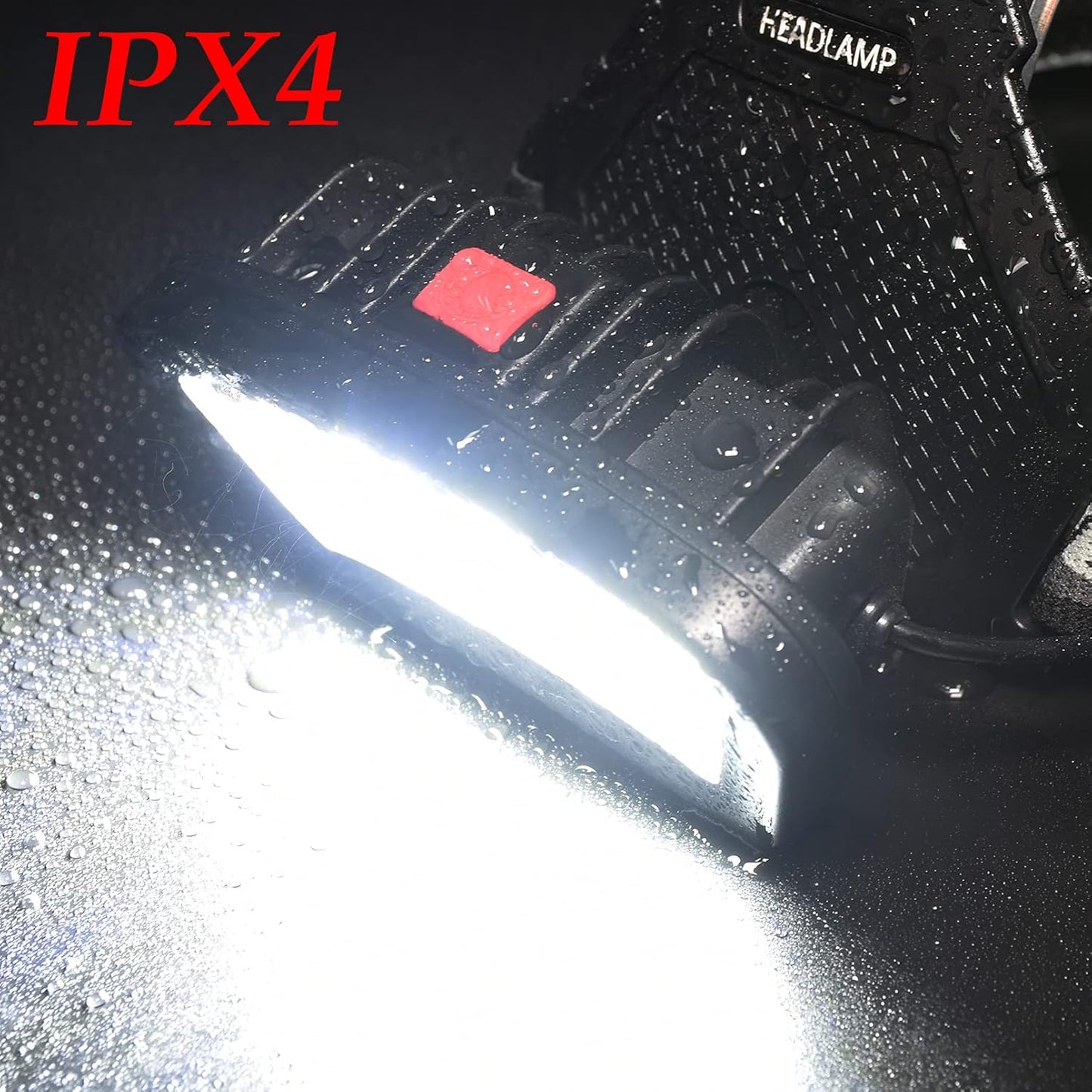 DARKBEAM 2000 Lumen Rechargeable Headlight – Hands-Free Beam for Construction Sites, Plumbers and Electricians