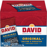 DAVID Roasted Sunflower Seeds – After-School Snack with All-Natural Ingredients, Original Flavor, 24 Pack of 1.75oz