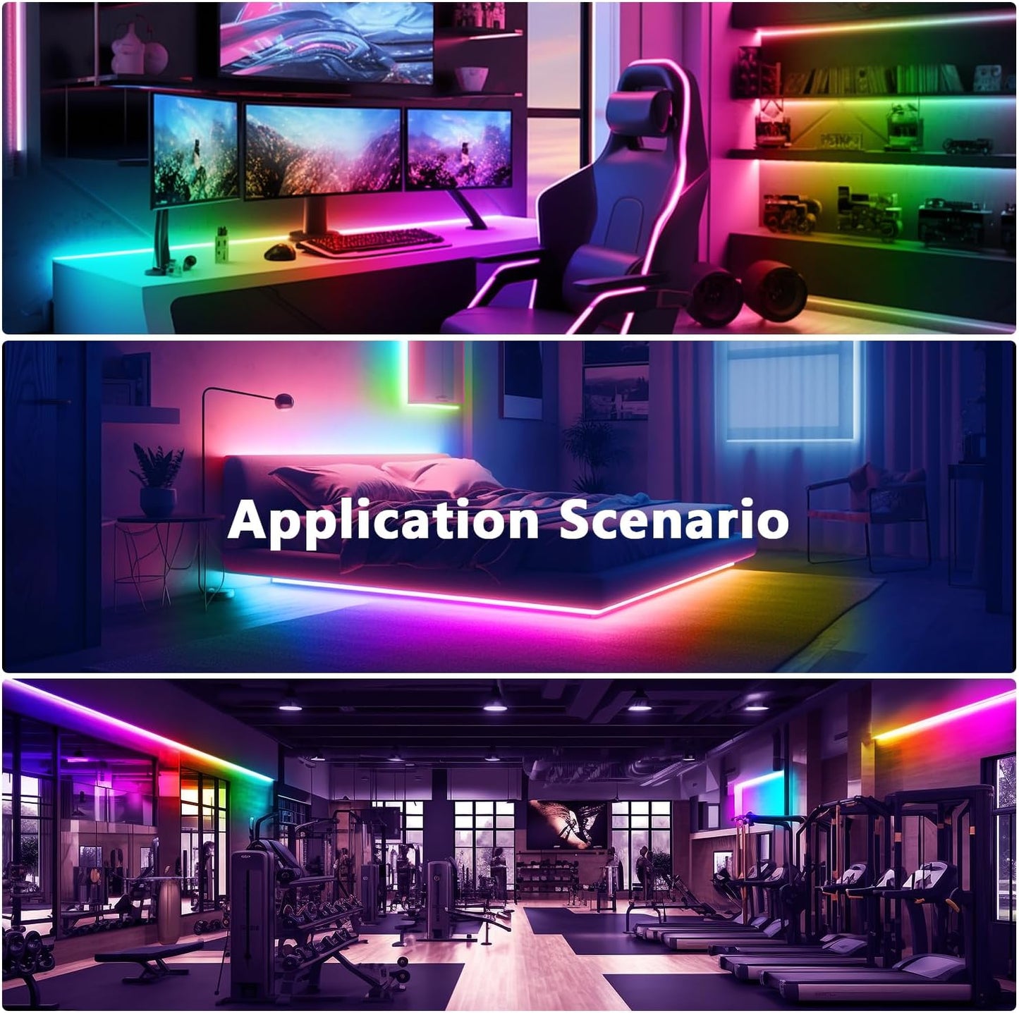 DAYBETTER Smart IC LED Strip Lights – App Controlled Mood Lighting Strip for Modern Home Interior Design