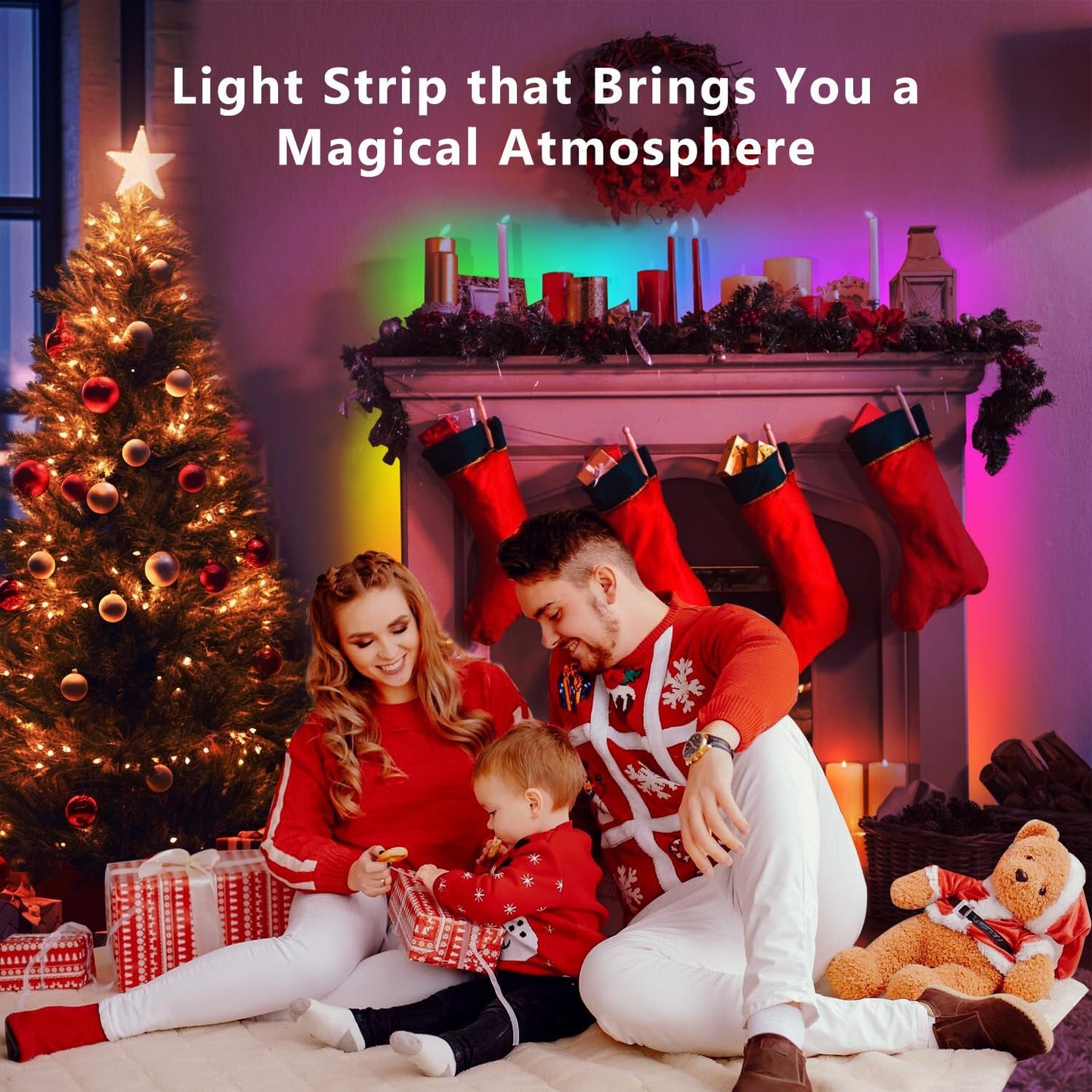 DAYBETTER Smart IC LED Strip Lights – App Controlled Mood Lighting Strip for Modern Home Interior Design