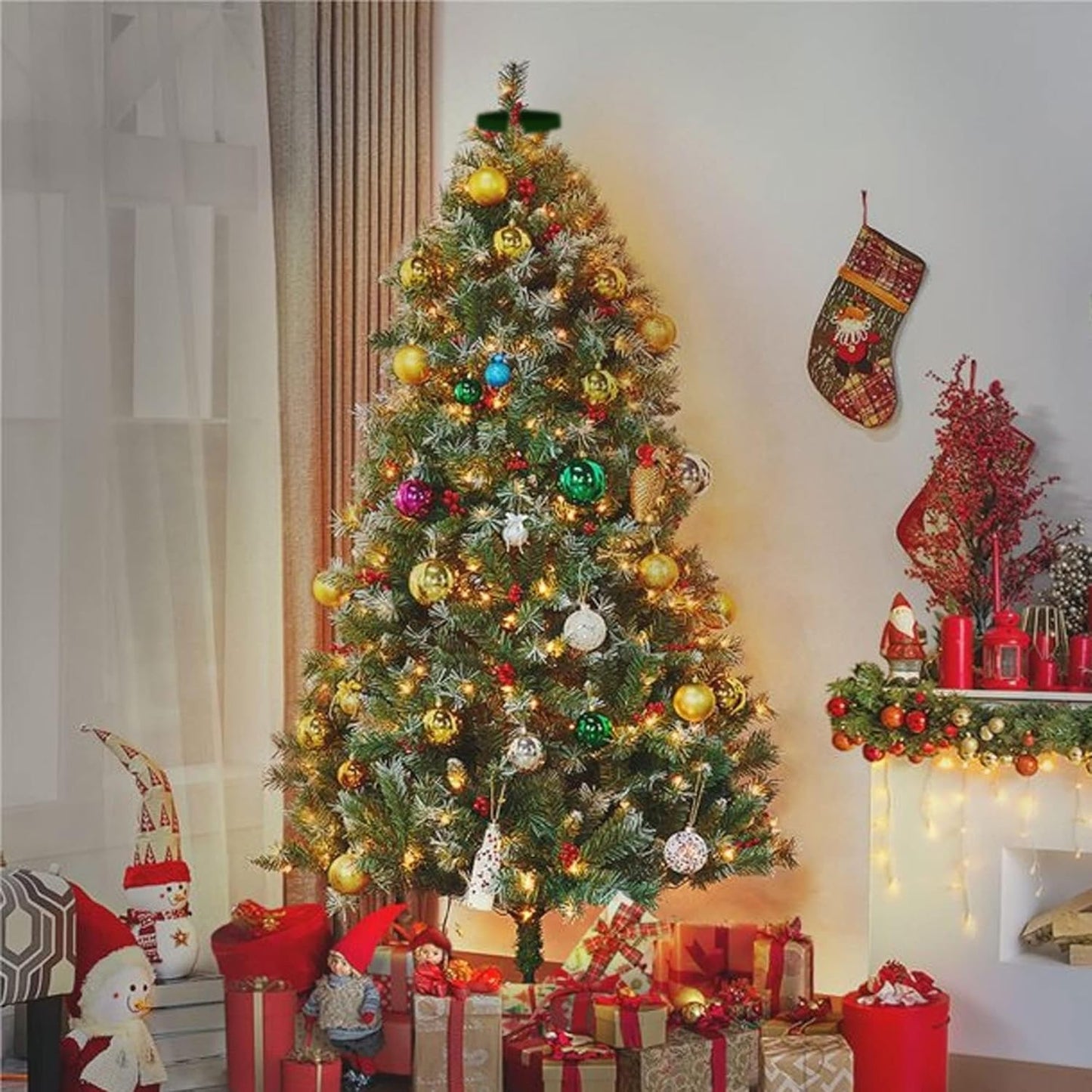 Dazzle Bright Christmas Tree Lights – Portable Cascading Light for Camping, Outdoor Dining and Garden Parties