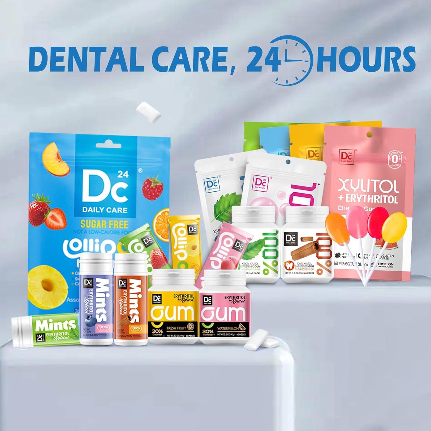 DC24 DAILY CARE Sugar Free Mints – Practical Housewarming Present for Wellness Minded Friends