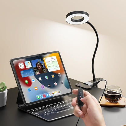Decorative LED Desk Light – Versatile Clamp Lamp for Bedroom Nightstand and Living Room Accent