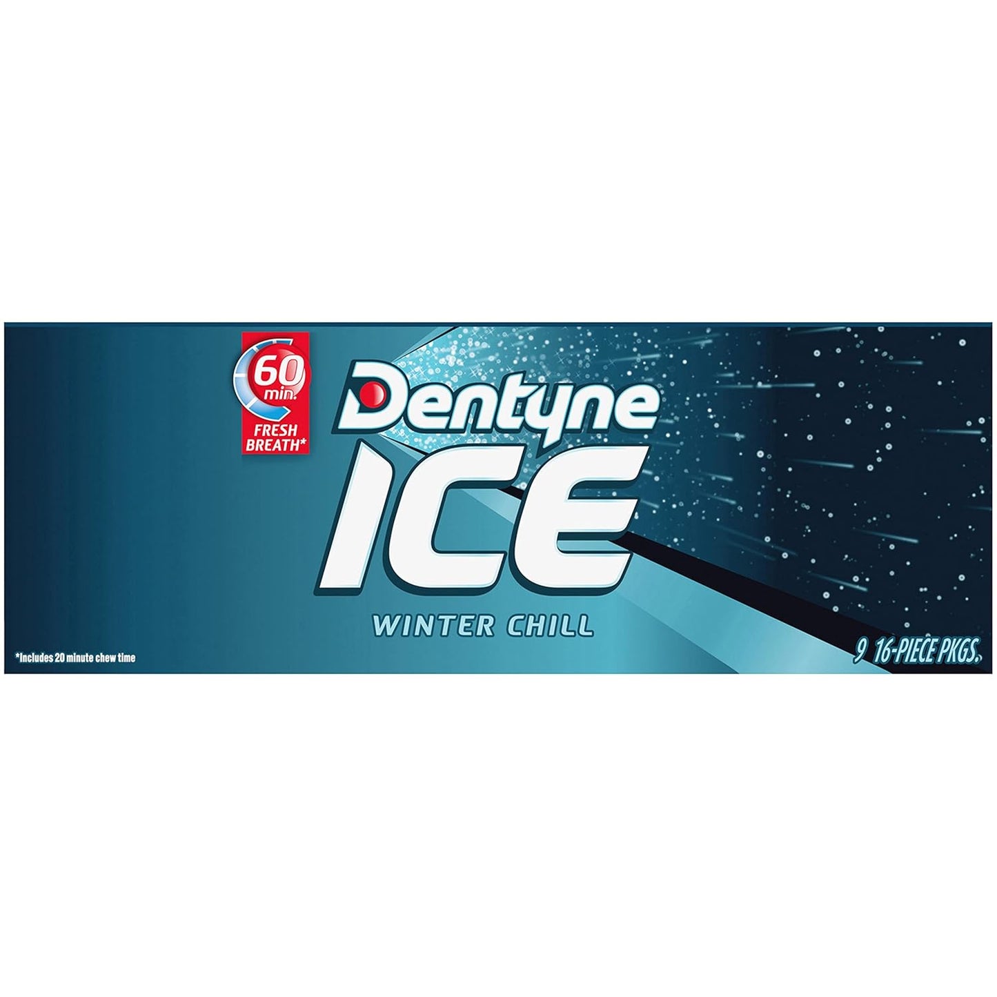 Dentyne Ice Winter Chill Sugar-Free Chewing Gum – 144-Piece Office Supply for Shared Breakrooms and Cubicle Stashes