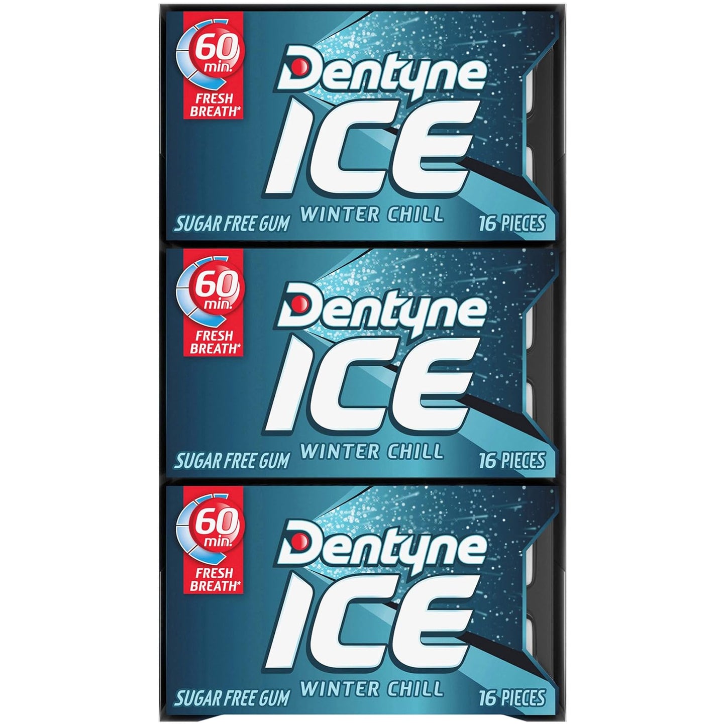 Dentyne Ice Winter Chill Sugar-Free Chewing Gum – 144-Piece Office Supply for Shared Breakrooms and Cubicle Stashes