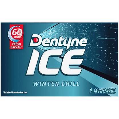 Dentyne Ice Winter Chill Sugar-Free Chewing Gum – 144-Piece Office Supply for Shared Breakrooms and Cubicle Stashes