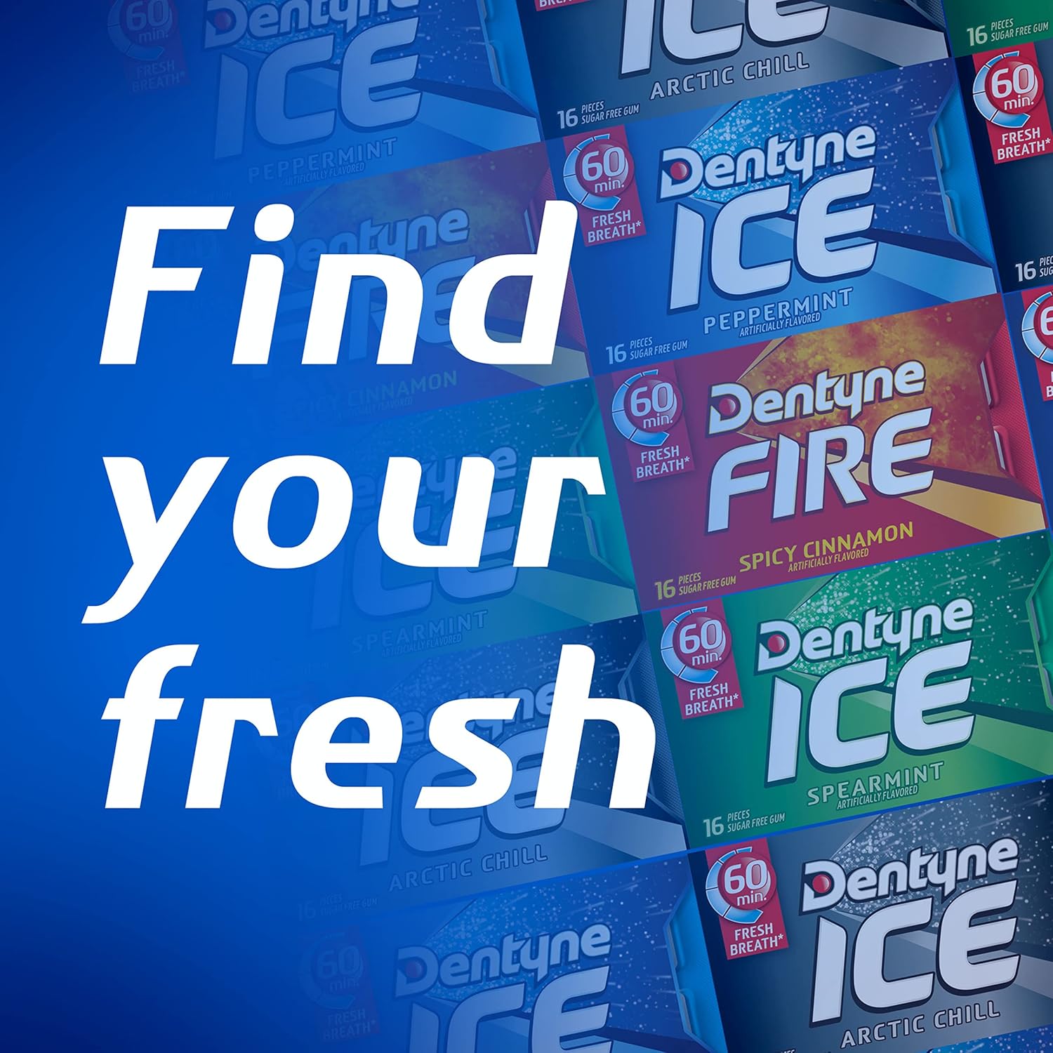 Dentyne Ice Winter Chill Sugar-Free Chewing Gum – 144-Piece Office Supply for Shared Breakrooms and Cubicle Stashes