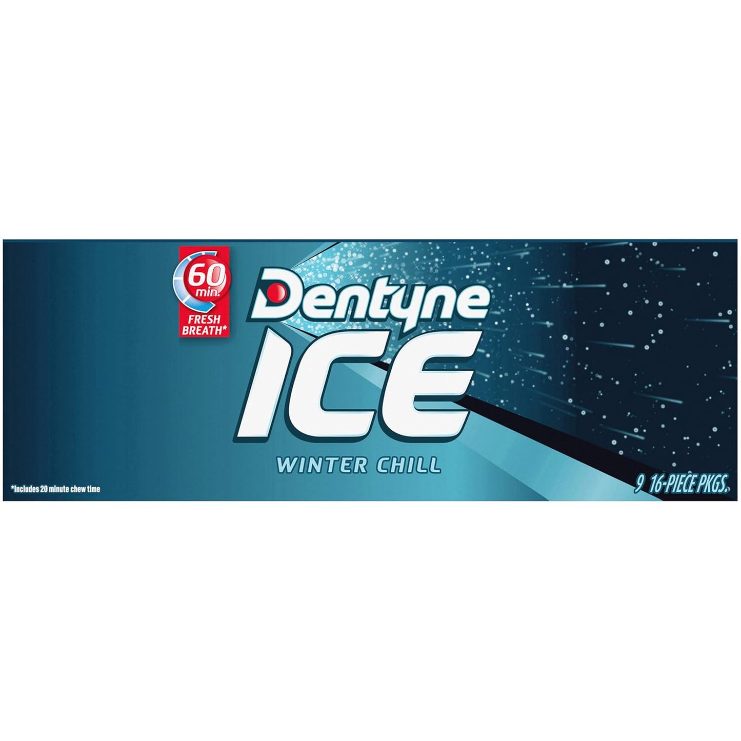 Dentyne Ice Winter Chill Sugar-Free Chewing Gum – 144-Piece Office Supply for Shared Breakrooms and Cubicle Stashes