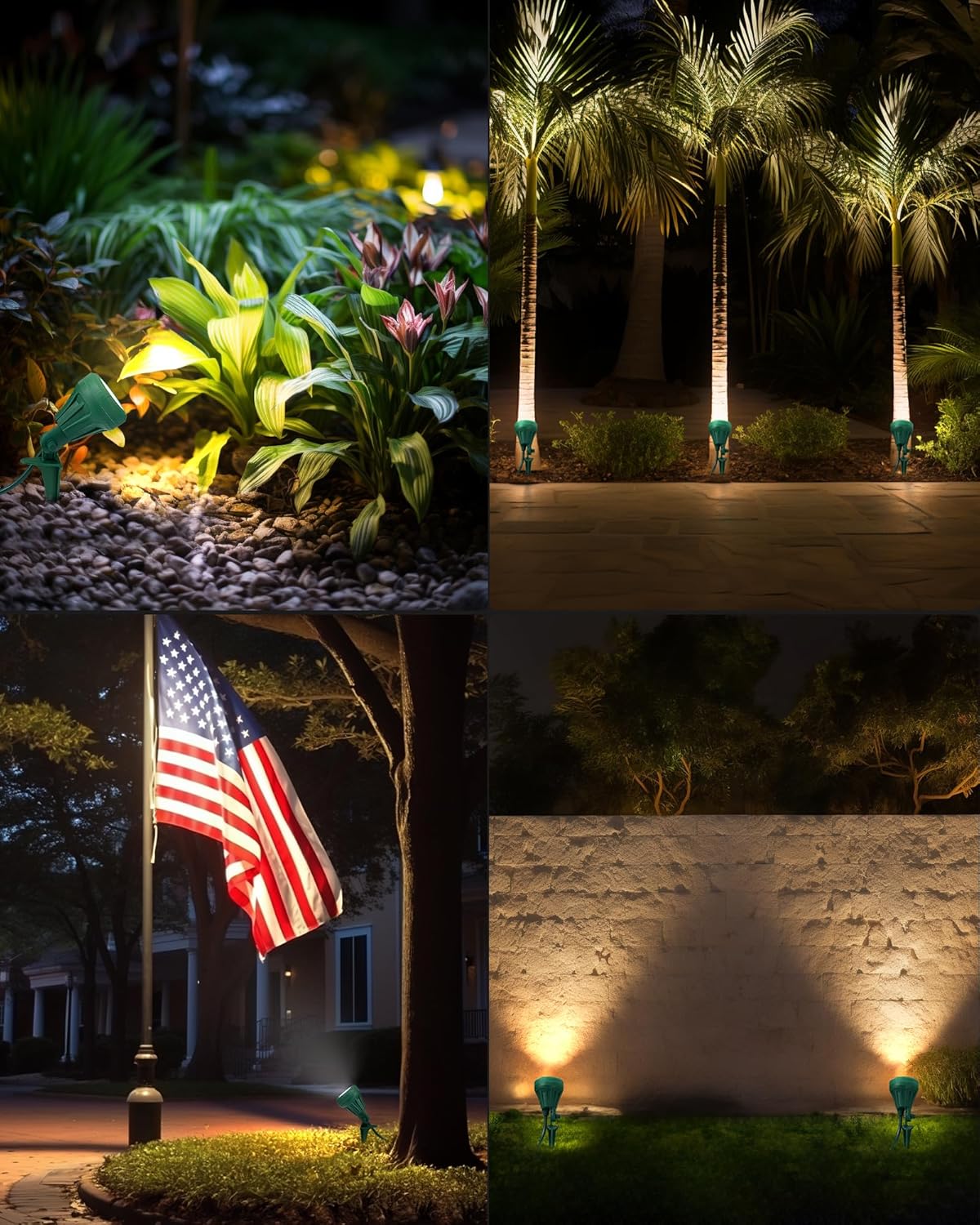 DEWENWILS Outdoor Landscape Spotlight with 5FT Extension Cord – Weatherproof LED for Picnics, Patios, and Yard Parties