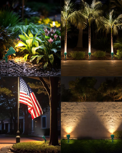 DEWENWILS Outdoor Landscape Spotlight with 5FT Extension Cord – Weatherproof LED for Picnics, Patios, and Yard Parties