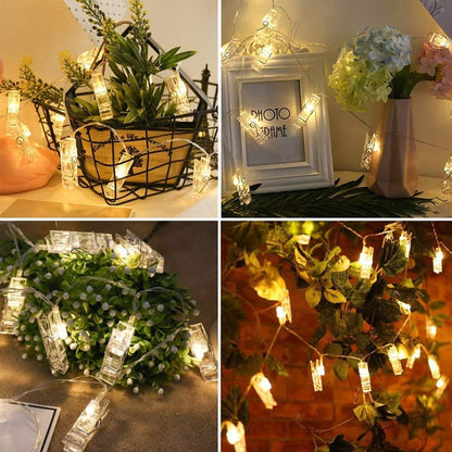 Dopheuor LED Memory Lights – Kids Room and Playroom Photo Display Without Flame or Heat