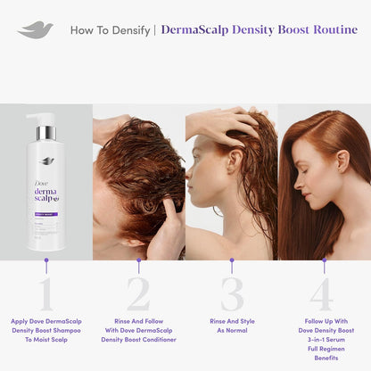Dove Derma Scalp Density Boost Shampoo – High-End Scalp Density System, Volumizing Daily Treatment