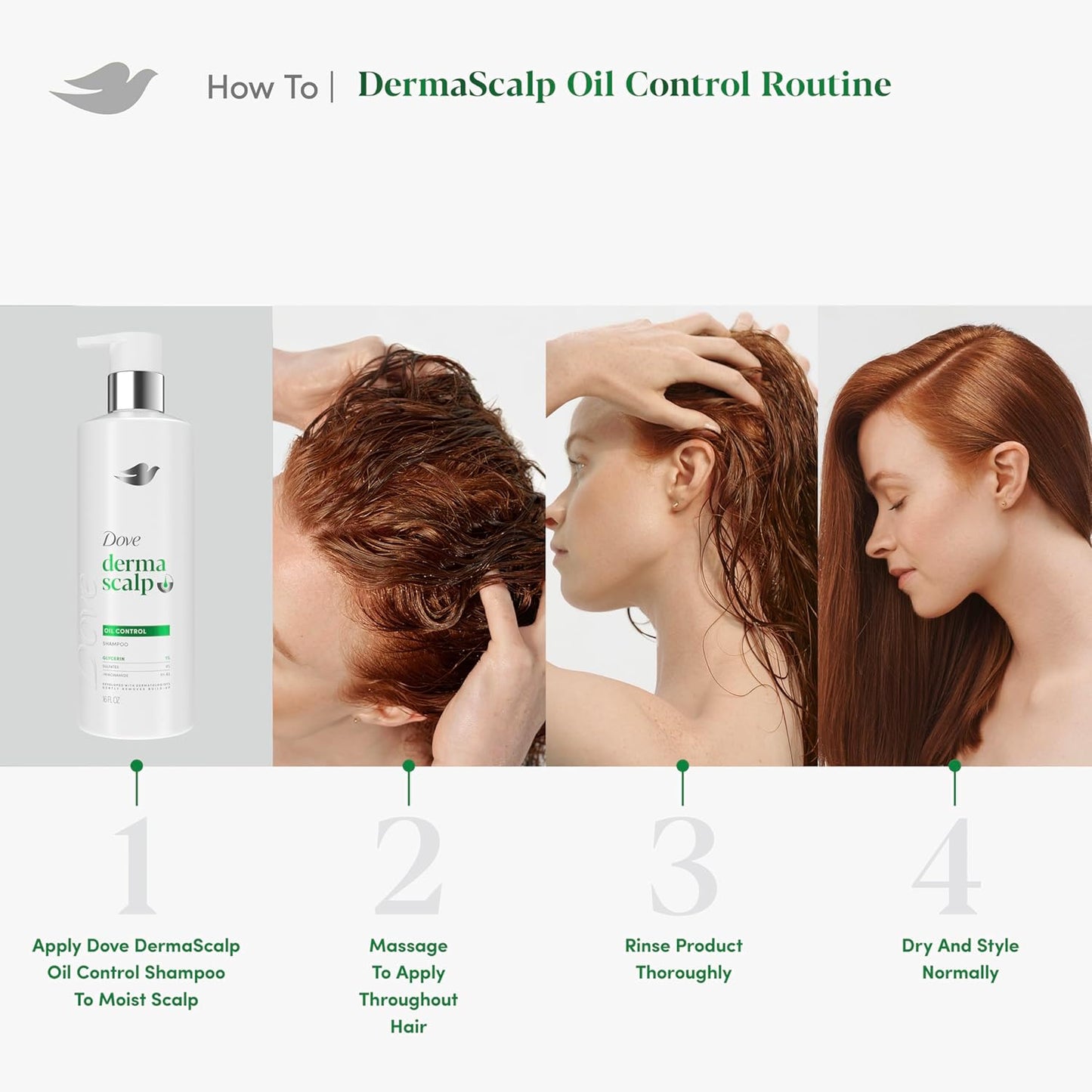 Dove Derma Scalp Oil Control Shampoo – Family-Friendly Clarifying Cleanser Without Harsh Sulfate Risk