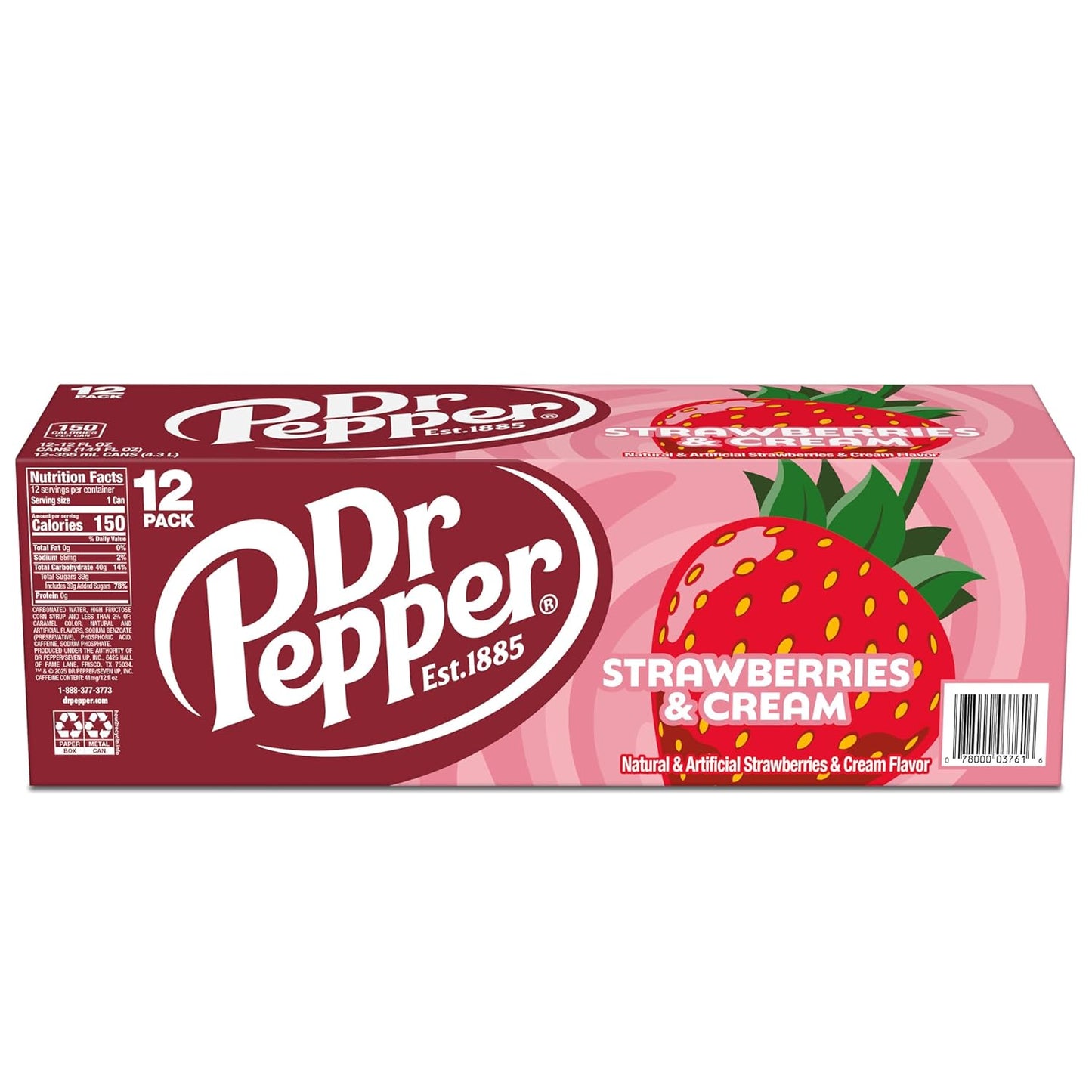 Dr Pepper Cream Soda Zero Sugar Cans – Calorie-Conscious Dessert Drink for Evening Wind-Down and Craving Control