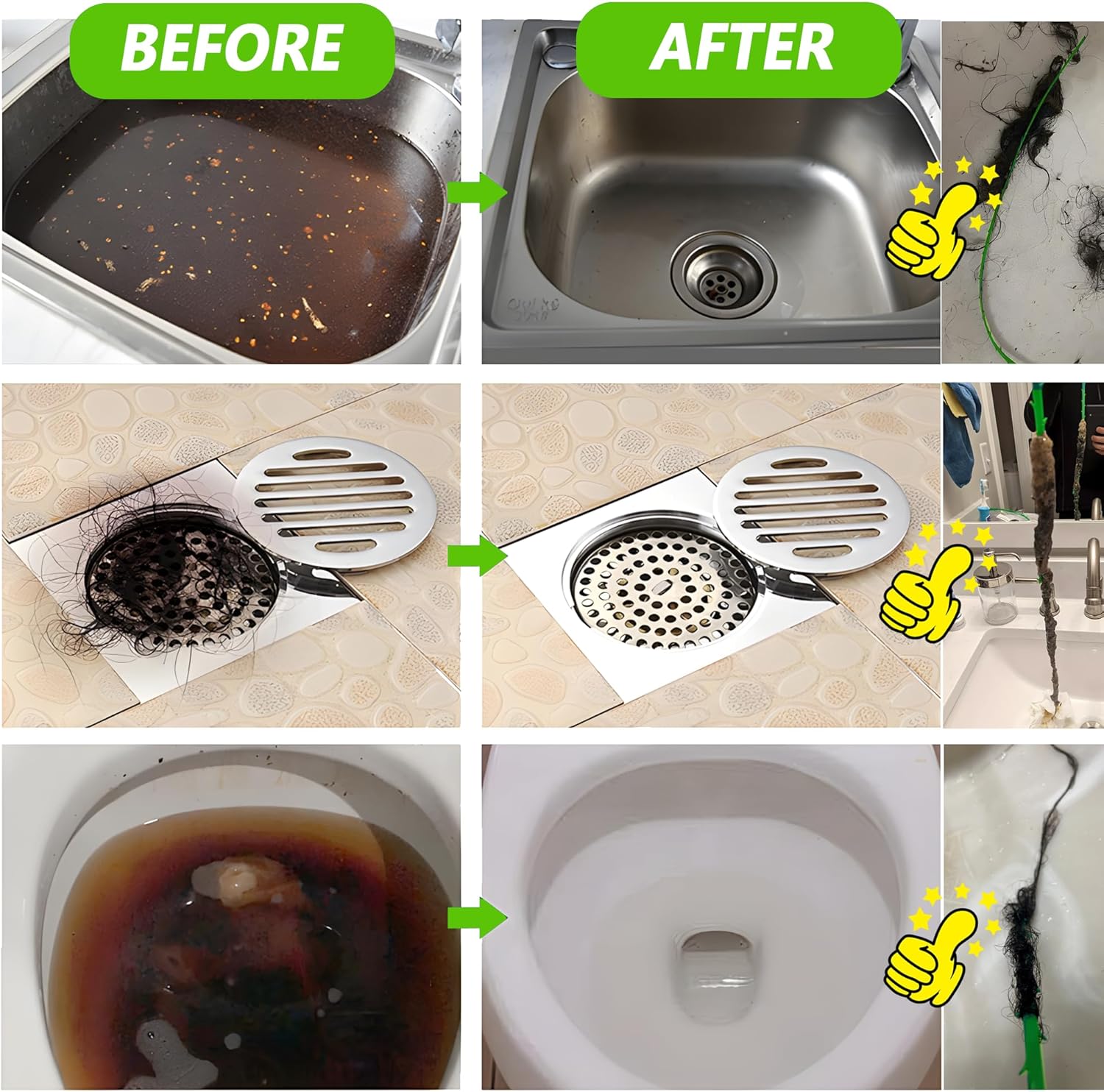 Drain Clog Remover - Thoughtful Hostess Gift for Anyone with Long Hair and Slow Shower Drains