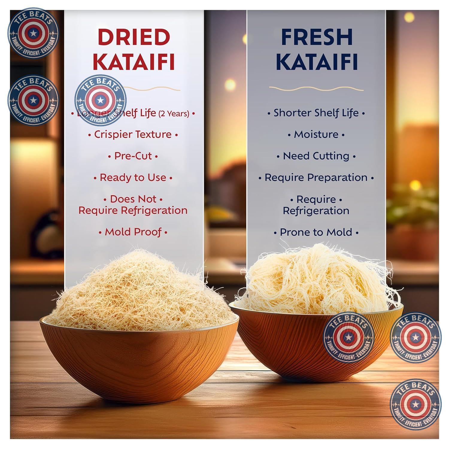 Eastanbul Chopped Kataifi Dough – Unique Birthday Gift for Her Who Loves Viral Desserts, Ready-to-Use Knafeh & Dubai Pistachio Chocolate Ingredient