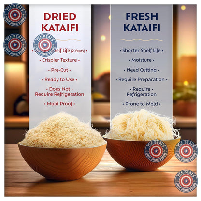 Eastanbul Chopped Kataifi Dough – Unique Birthday Gift for Her Who Loves Viral Desserts, Ready-to-Use Knafeh & Dubai Pistachio Chocolate Ingredient