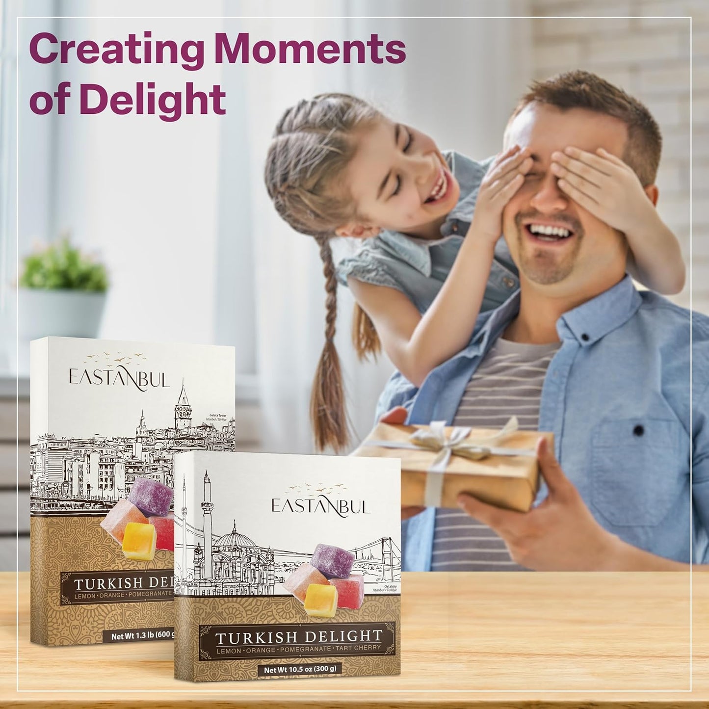 Eastanbul Lokum Candy Box, Housewarming and Birthday Gift for Women Who Love Unique Gourmet Sweets