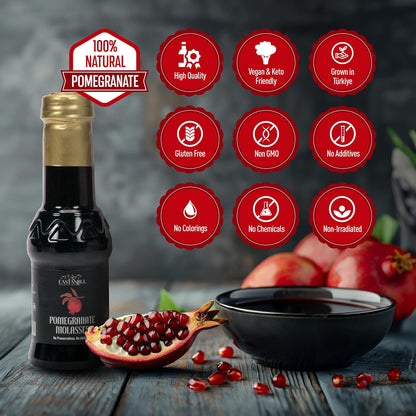 Eastanbul Pomegranate Molasses – Guilt-Free Sweet-Tangy Drizzle for Health-Conscious Grain Bowls and Dinners