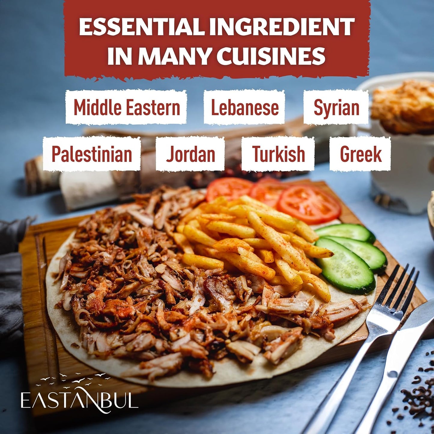 Eastanbul Shawarma Seasoning – Clean-Label Halal Spice Mix for Sodium-Watchful Meal Prep, 7.1oz Shaker Top