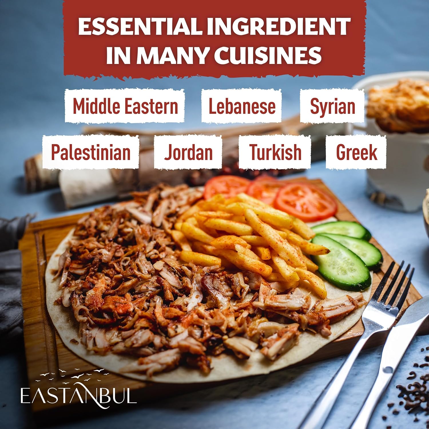 Eastanbul Shawarma Seasoning – Clean-Label Halal Spice Mix for Sodium-Watchful Meal Prep, 7.1oz Shaker Top