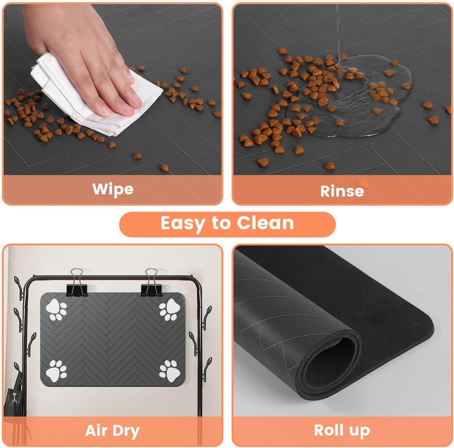 easy-clean surface that resists pet hair, dust, and stains