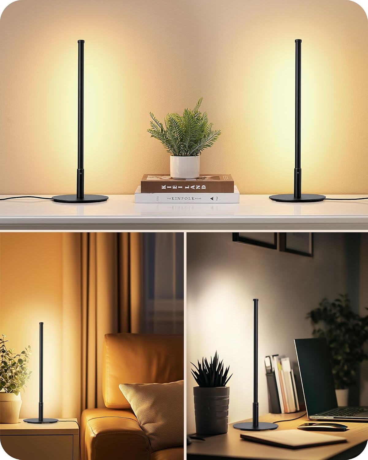 EDISHINE Touch Control Table Lamp – Adjustable Study Light for Late-Night Productivity
