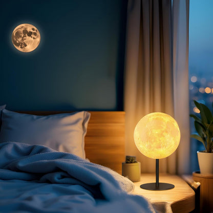 Ehobroc Moon Lamp – Bedroom Night Light for Children Afraid of the Dark, Soft Warm Glow