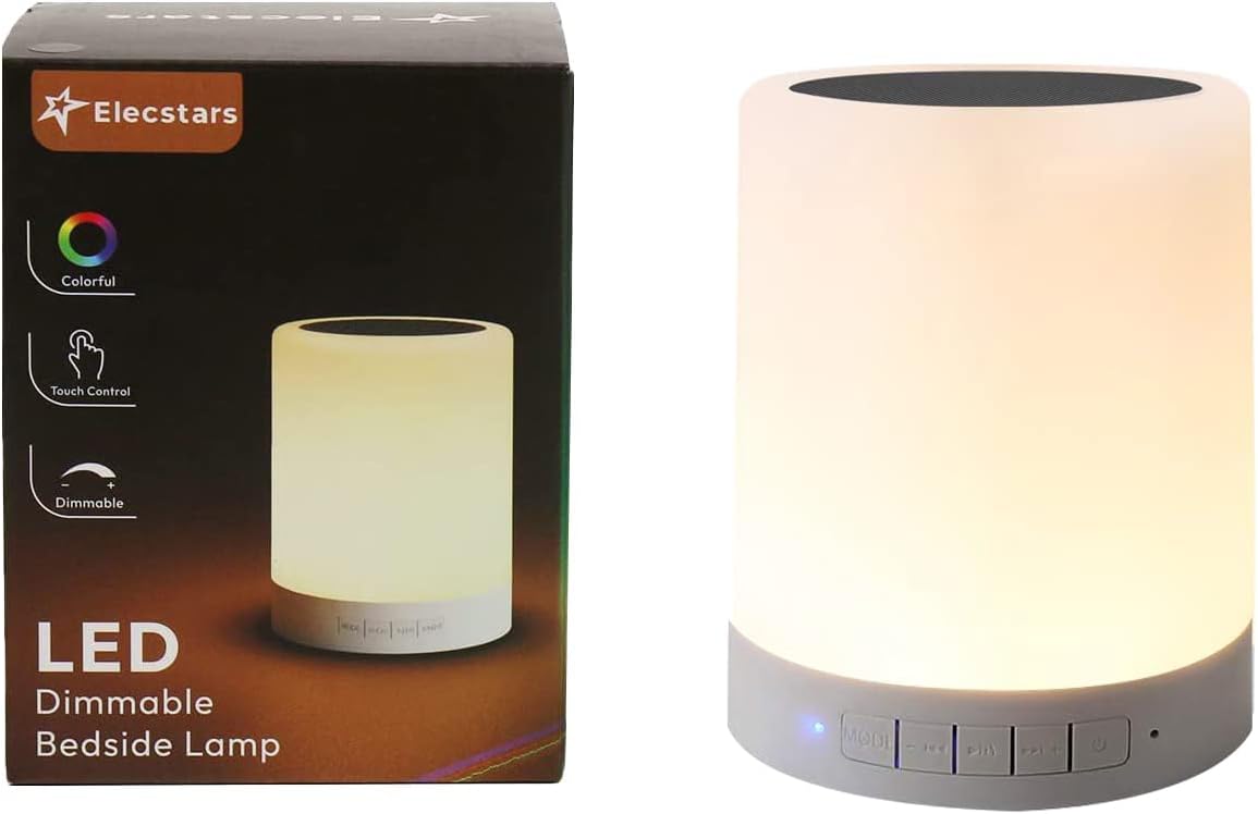 Elecstars Dimmable Sleep Aid Night Light with Soothing Music - Relaxation Lamp for Meditation, Yoga Corner, and Nightly Unwind Ritual