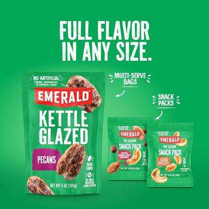 Emerald Nuts Single-Serve Variety – Travel Snack for Car Trips and Weekend Getaways