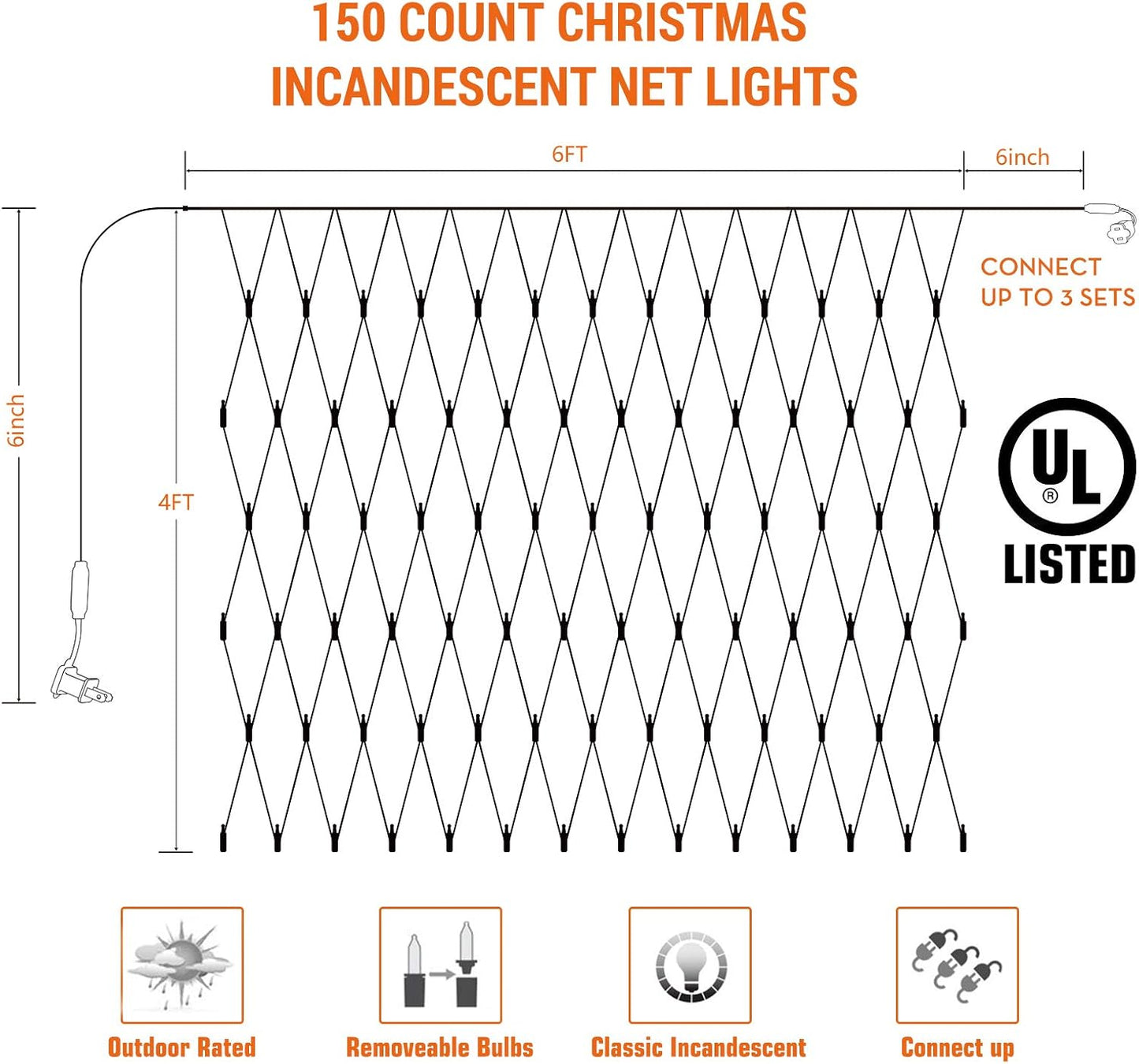 end-to-end connectable plug supporting up to 3 linked sets