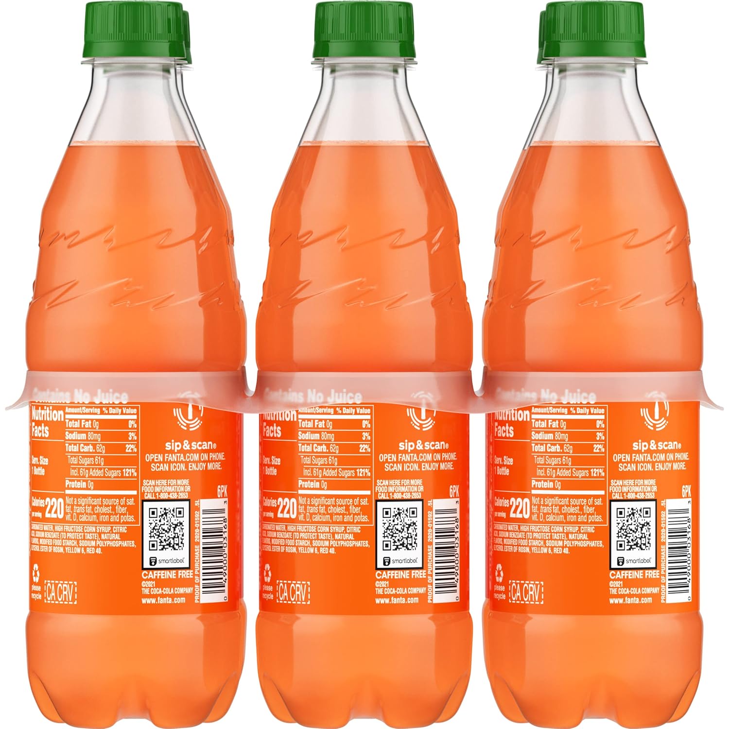 Fanta Orange Soda – Hostess and Housewarming Gift, Crowd-Pleasing 6 Pack of 16.9 fl oz Bottles