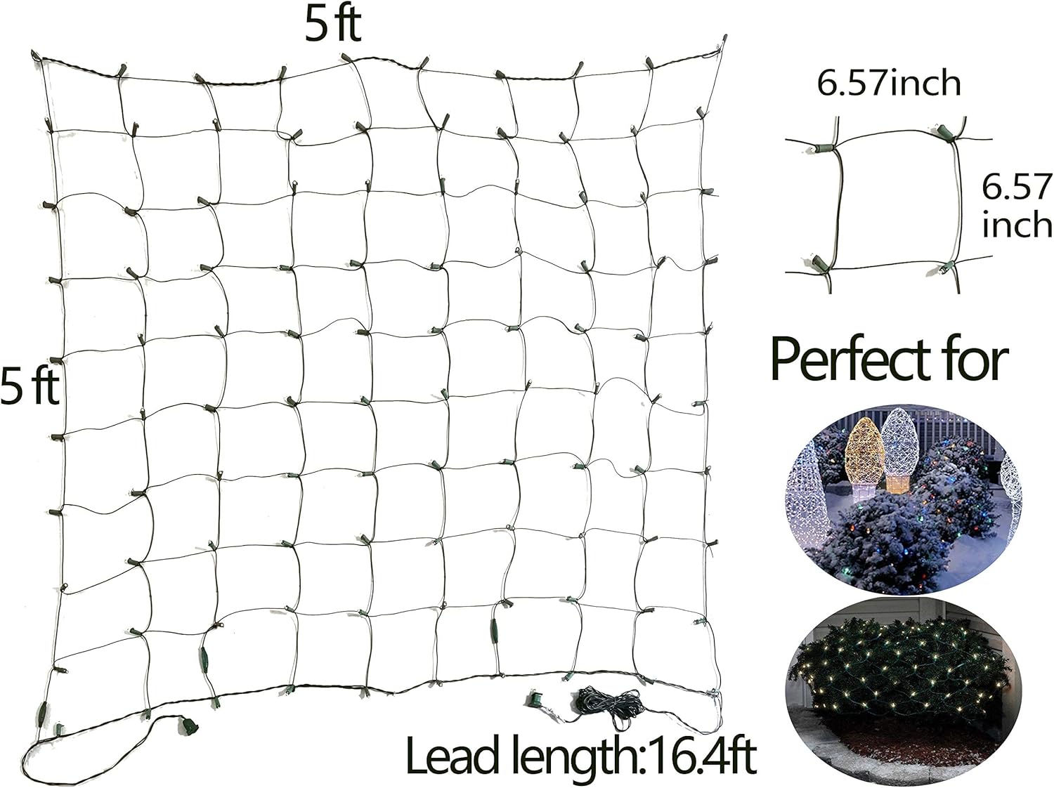 FestoonNET Pro – Smoke-Free, Fire-Risk-Free LED Mesh Lights for Sleep-Through Nights and Pet-Friendly Yards