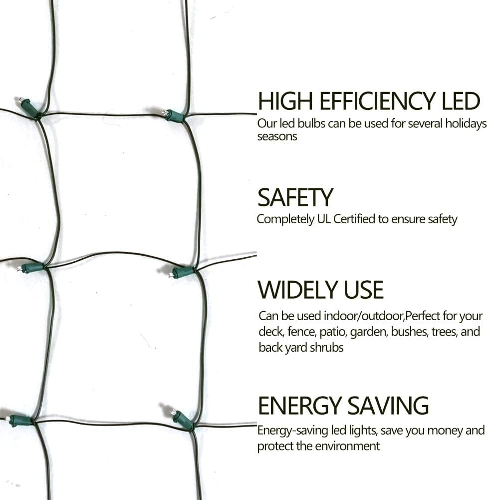 FestoonNET Pro – Smoke-Free, Fire-Risk-Free LED Mesh Lights for Sleep-Through Nights and Pet-Friendly Yards