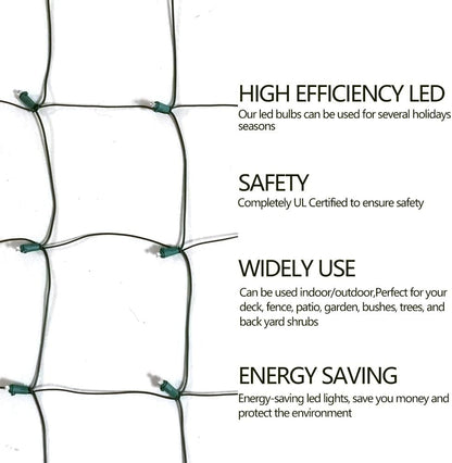 FestoonNET Pro – Smoke-Free, Fire-Risk-Free LED Mesh Lights for Sleep-Through Nights and Pet-Friendly Yards