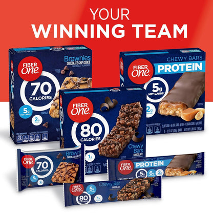 Fiber One Chewy Bars Oats and Chocolate – Guilt-Free Sweet Treat for PCOS Pantry and Purse, 15 Count Box