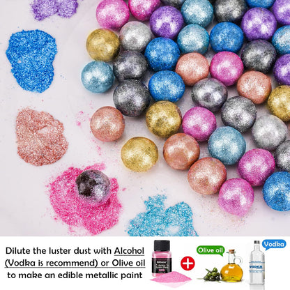 fine highly pigmented grain suitable for sprinkling or dry-brush painting on wet and dry mediums