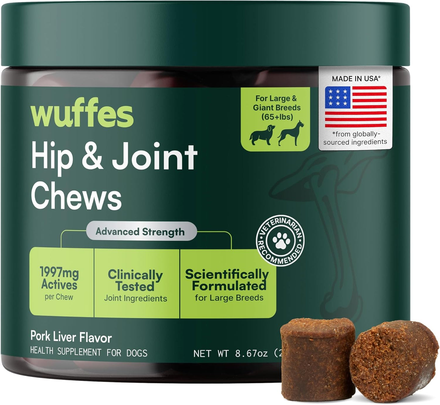 five active ingredients: glucosamine, chondroitin, omega 3, msm, and green lipped mussel