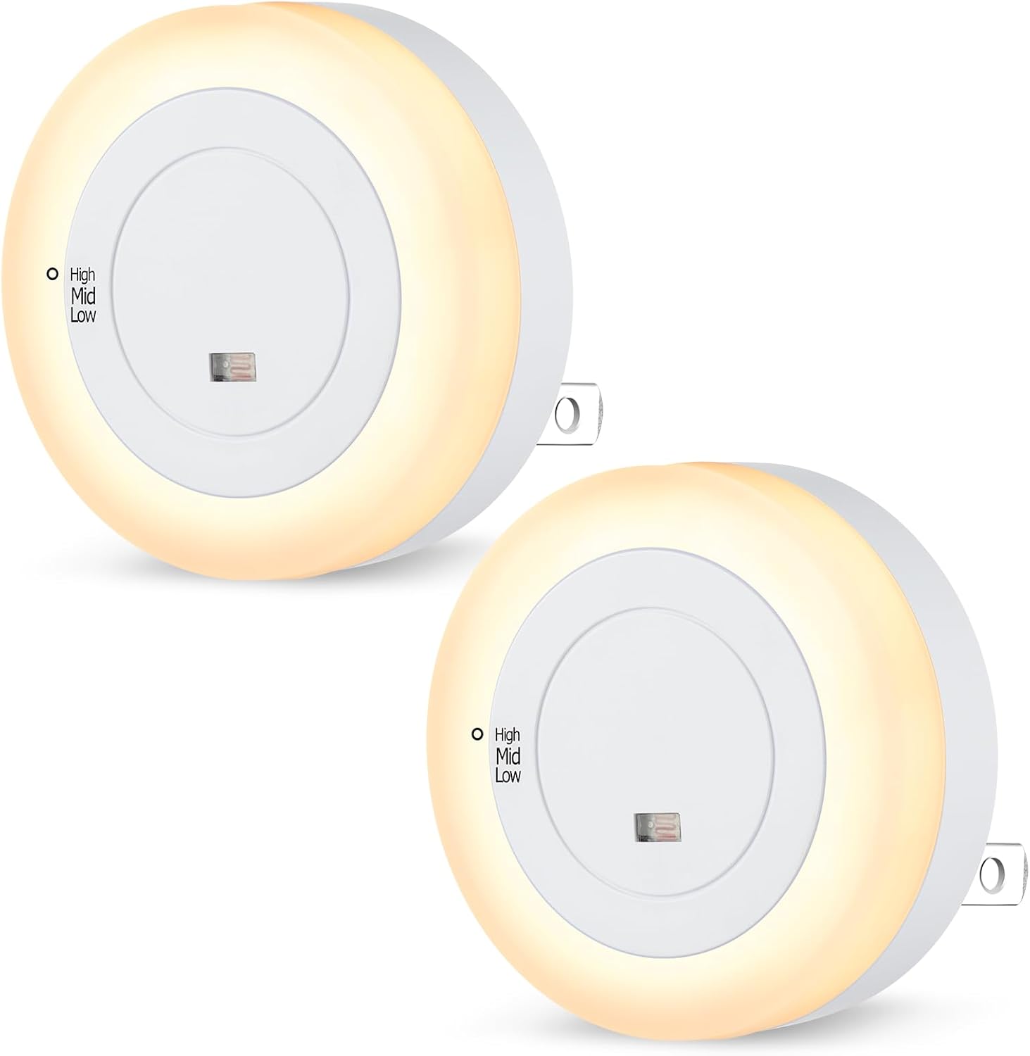FOLKSMATE Nightlight Plug in – Neutral Soft White and Amber Colors for Uncluttered Modern Homes