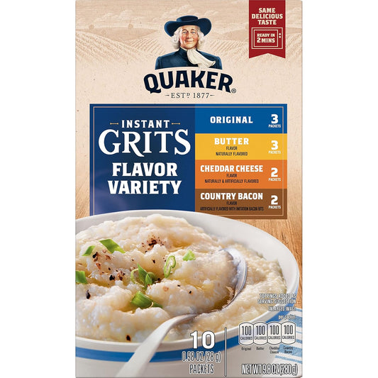 four-flavor variety: original, butter, cheddar cheese, country bacon