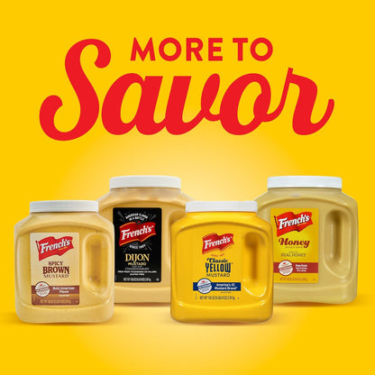French's Classic Yellow Mustard, 105 oz – Commercial Kitchen Mustard for Streamlining Sandwich, Dressing, and Marinade Prep
