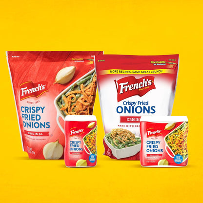 French's Original Crispy Fried Onions 24 oz – Plant-Forward Topping for Healthy Salad and Bowl Prep