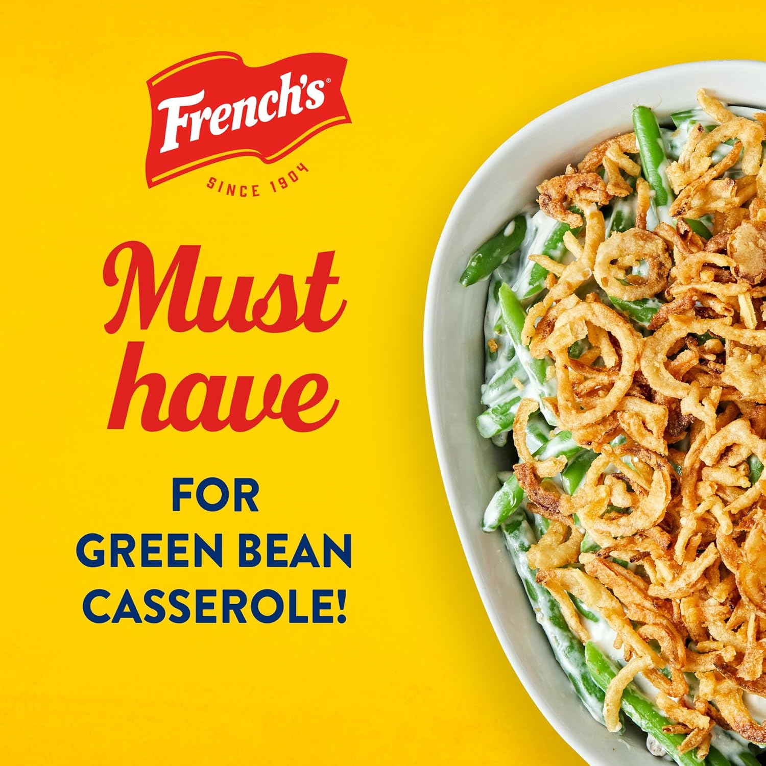 French's Original Crispy Fried Onions 24 oz – Plant-Forward Topping for Healthy Salad and Bowl Prep