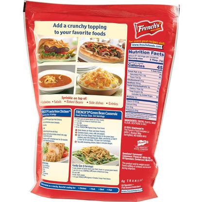 French's Original Crispy Fried Onions 24 oz – Plant-Forward Topping for Healthy Salad and Bowl Prep