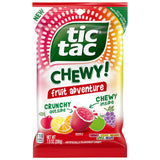 Tic Tac Chewy! Fruit Adventure Candy – Mess-Free Chewy Candy for Road Trips and Commutes, 7 oz
