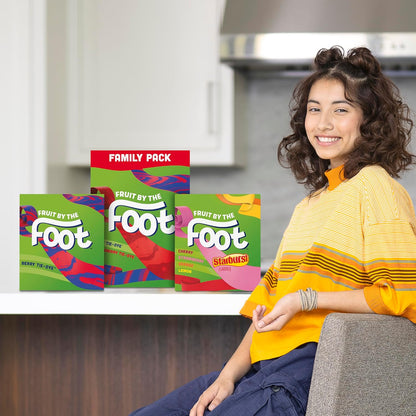 Fruit by the Foot Fruit Flavored Snacks Variety Pack – Better-For-You Kids Snack with No Gelatin, 6 Count Box