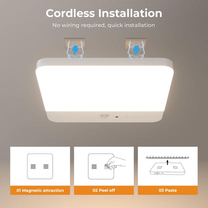 FULEN Rechargeable Cordless Light – Practical Birthday Gift for Mom and Grandma Who Need Safer Night Lighting