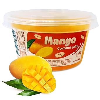 Fusion Select Coconut Jelly Variety Jar – Lightweight Boba-Style Topping for Weight-Conscious Home Beverage and Dessert Prep, 14 oz