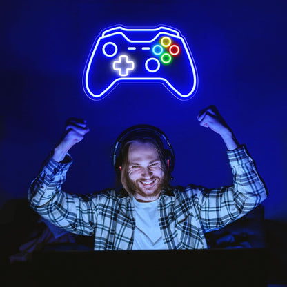Gamer Neon Sign – Unique Gift Idea for Teen Boys and Young Adult Gamers, LED Wall Art for Gaming Bedroom