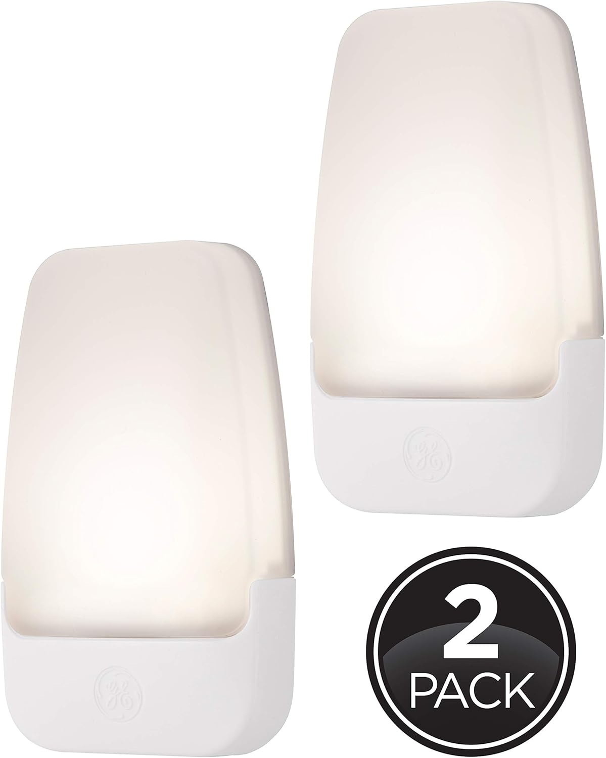 GE Minimalist Night Light – Clean White Plug-in with Set-and-Forget Dusk-to-Dawn Sensor